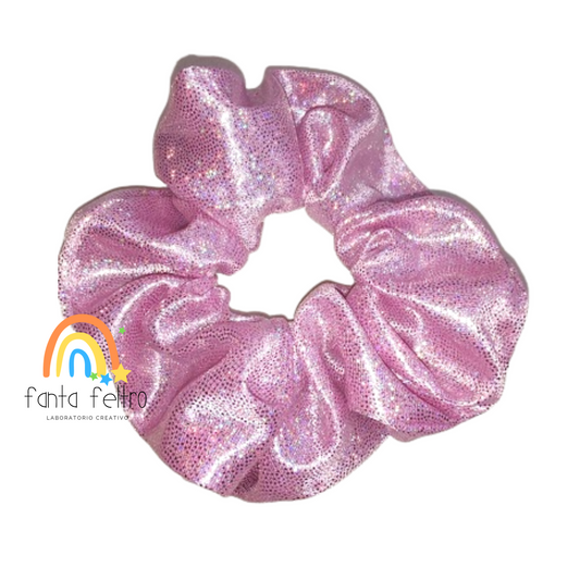 Glitzer-Haargummis mit Chignon-Dekoration