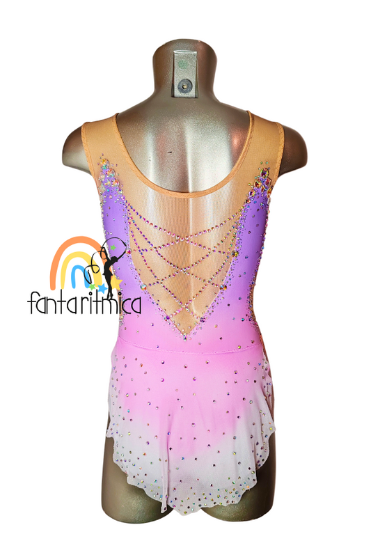 Body für Rhythmische Sportgymnastik, blau, Mod. Welle