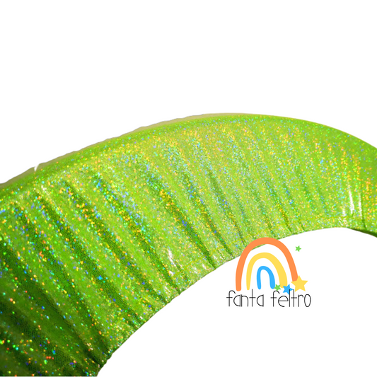 Copricerchio Glitterato Verde fluo