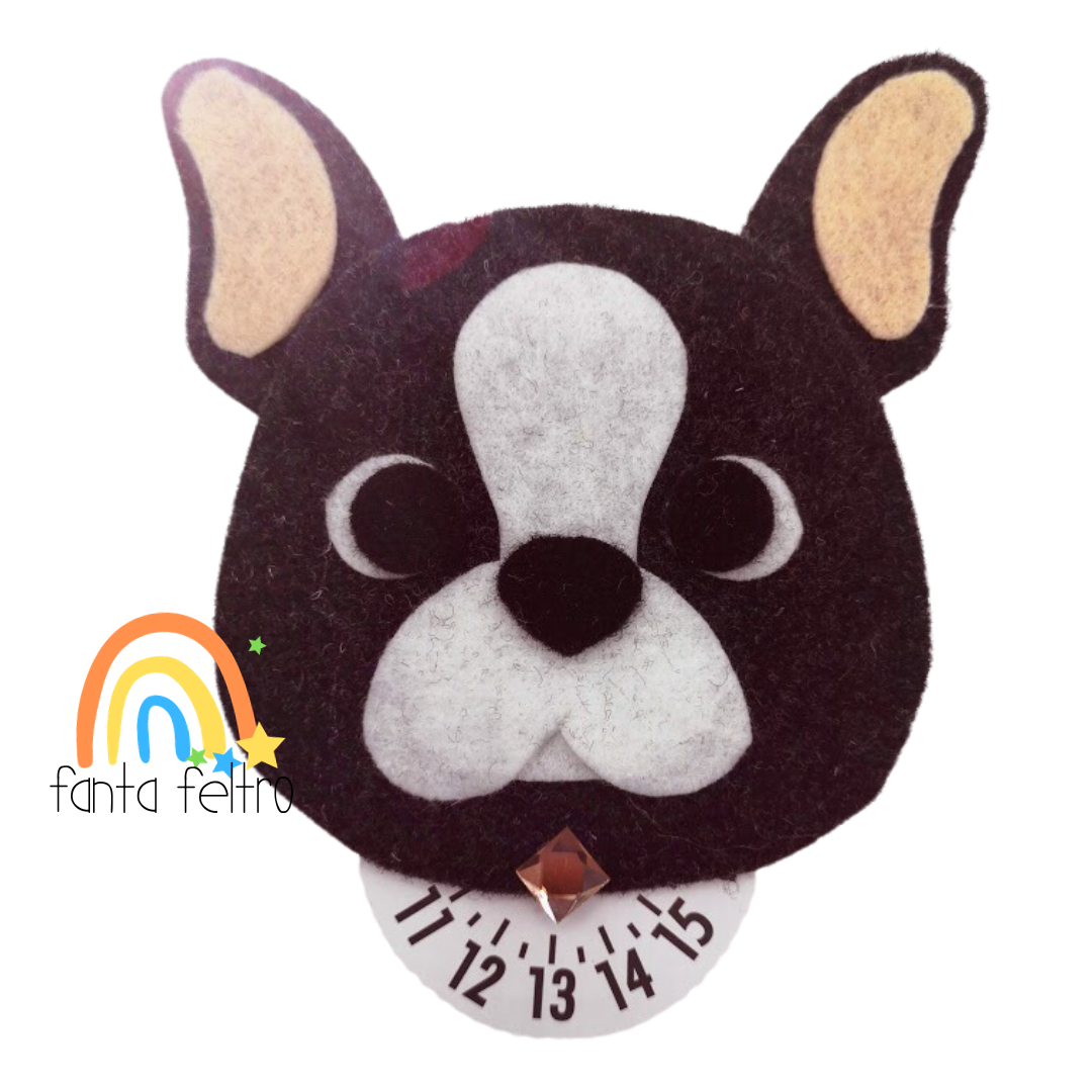 Französische Bulldoggen-Zeituhr