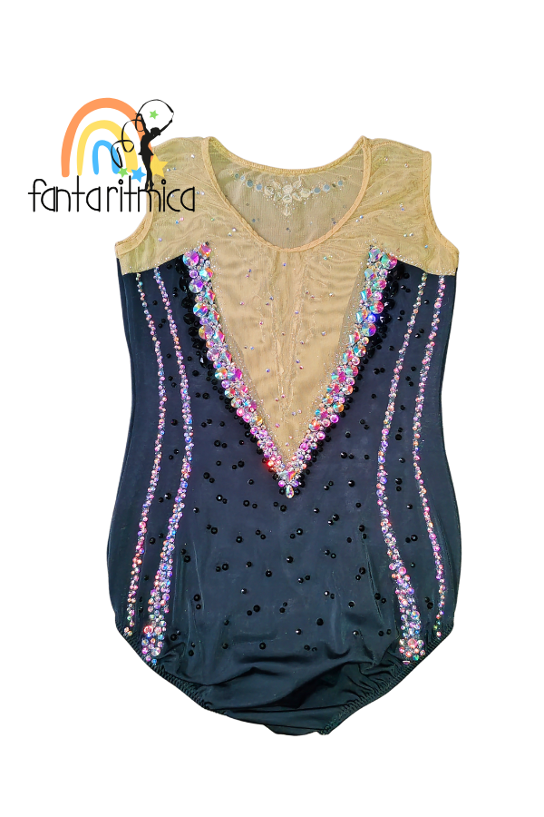 Body per ginnastica ritmica mod. Black