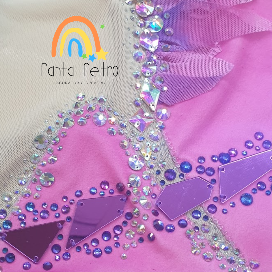 LIUHUO Body da ginnastica ritmica rosa sfumato lucido strass ragazza competizione prestazioni, Rosa, X-Small LIUHUO Body da ginnastica ritmica rosa sfumato lucido strass ragazza competizione prestazioni, Rosa, X-Small