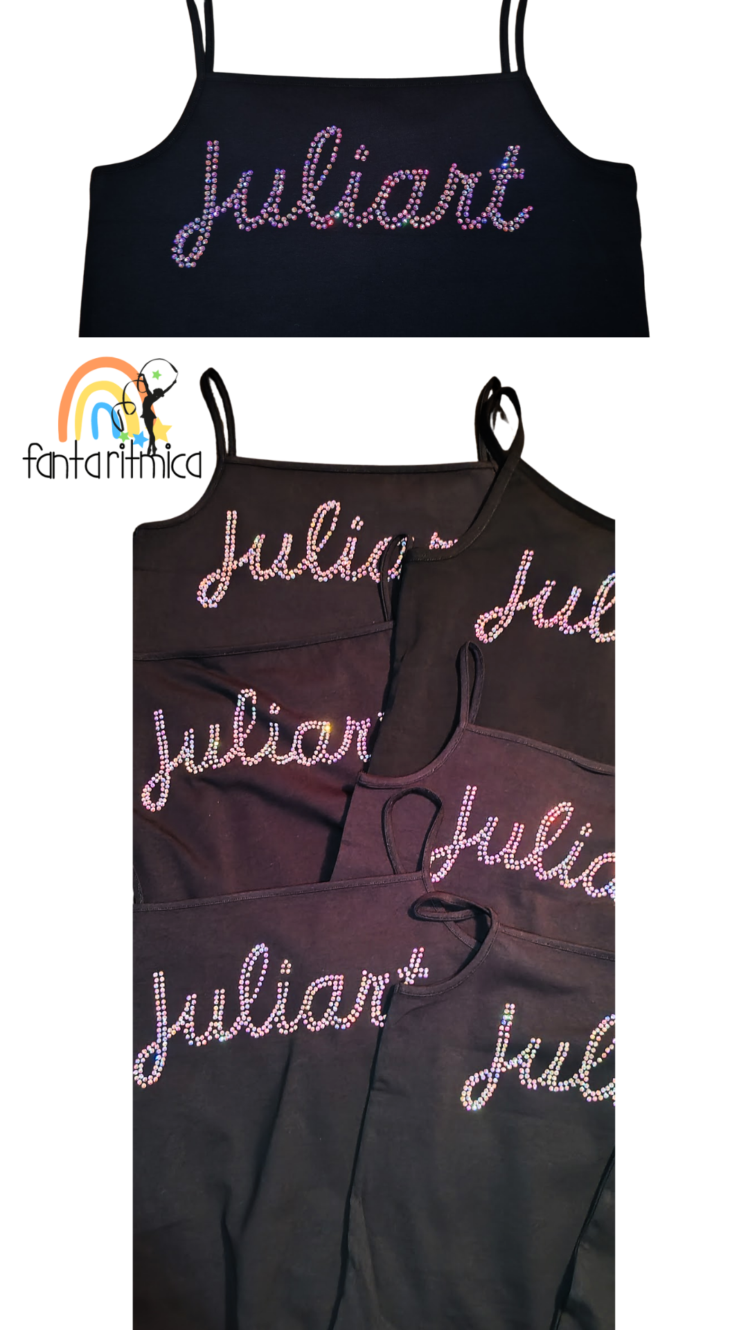 Camiseta personalizada con cristales